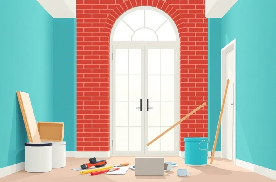 Intérieur rénové après travaux de peinture à Drancy